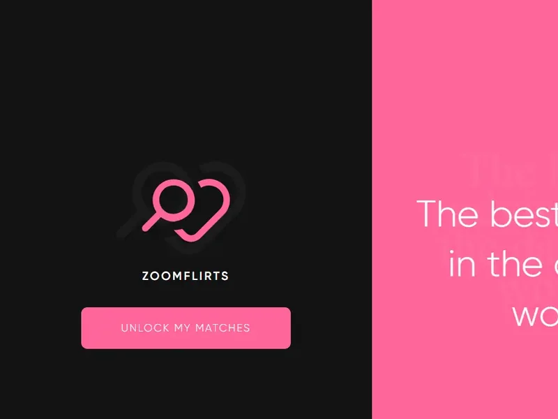 Verified ZoomFlirts landing brand